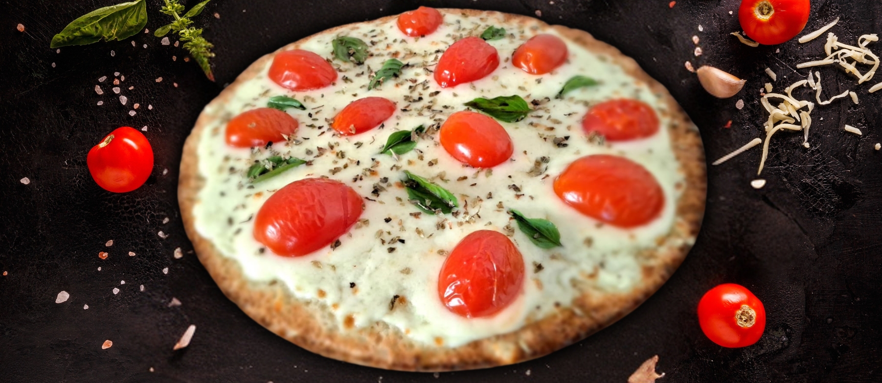 Pizza artesanal sem corantes, aditivos ou conservantes – sabor e saúde